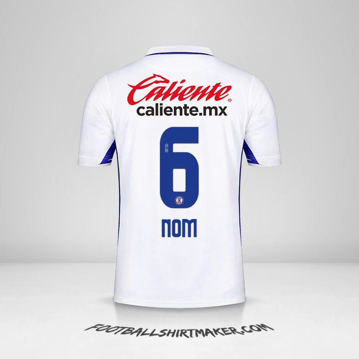 Maillot Cruz Azul 2020/21 Extérieur -  nom - 6