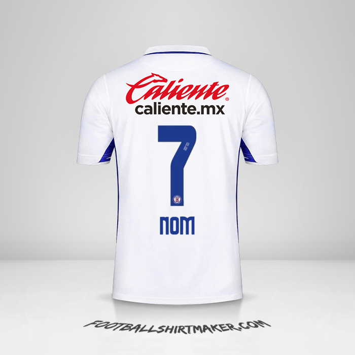 Maillot Cruz Azul 2020/21 Extérieur -  nom - 7