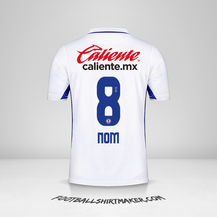 Maillot Cruz Azul 2020/21 Extérieur -  nom - 8
