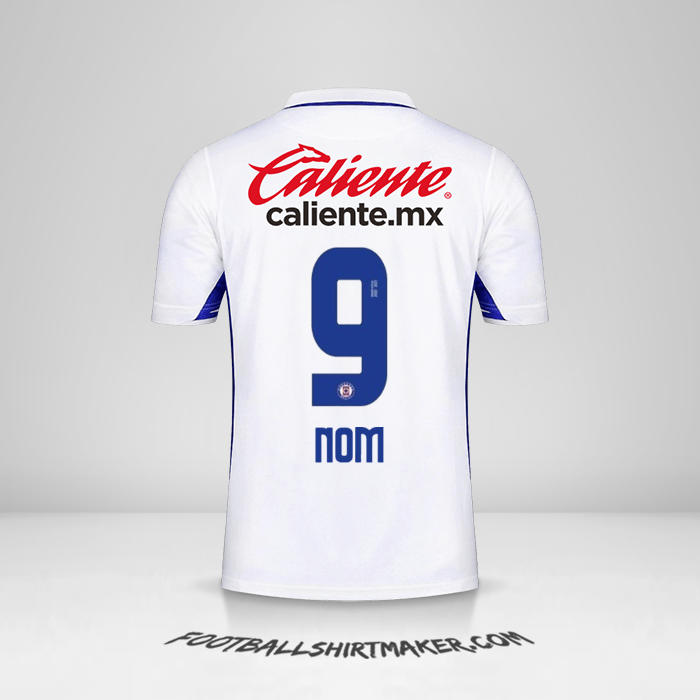Maillot Cruz Azul 2020/21 Extérieur -  nom - 9