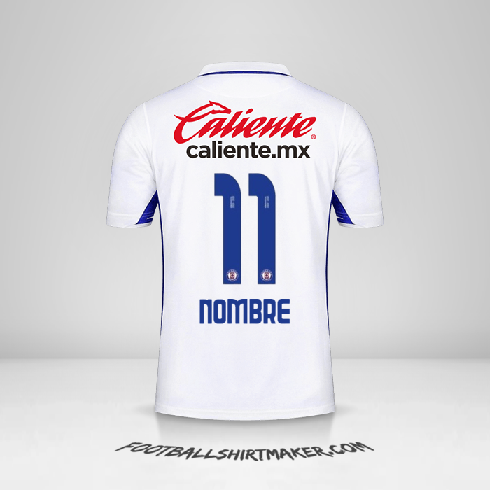 Jersey Cruz Azul 2020/21 Visita -  nombre - 11