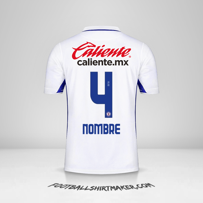 Camiseta Cruz Azul 2020/21 Visita -  nombre - 4