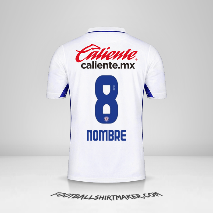 Jersey Cruz Azul 2020/21 Visita -  nombre - 8