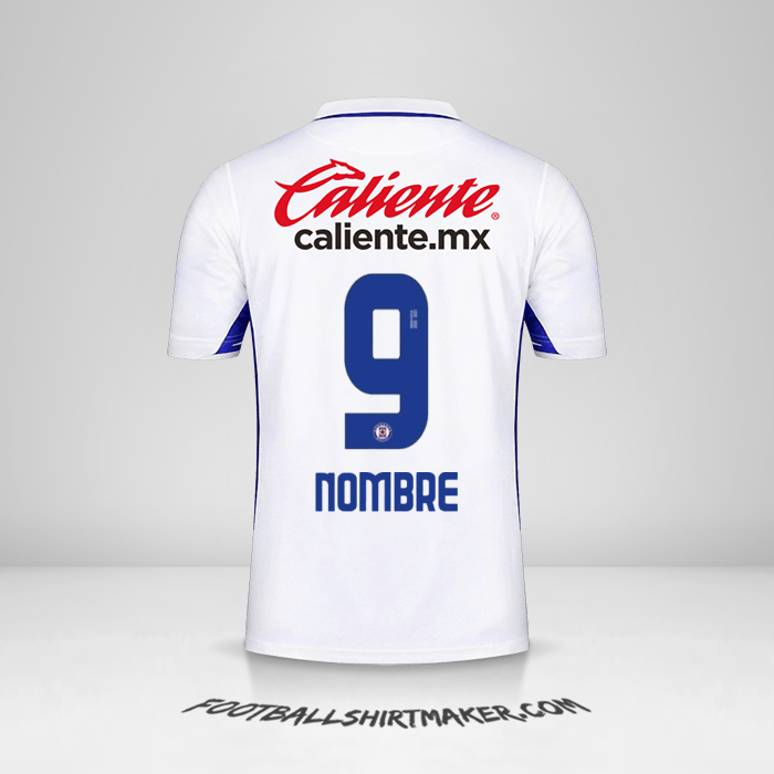 Camiseta Cruz Azul 2020/21 Visita -  nombre - 9