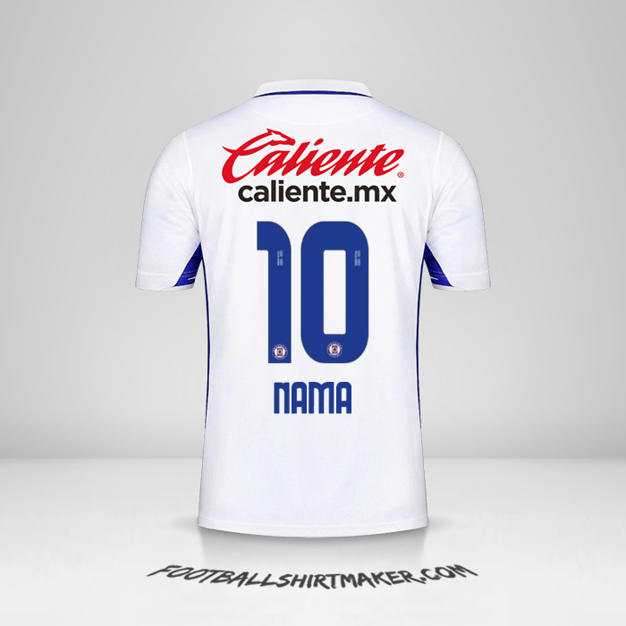 Jersey Cruz Azul 2020/21 Alternatif -  nama - 10