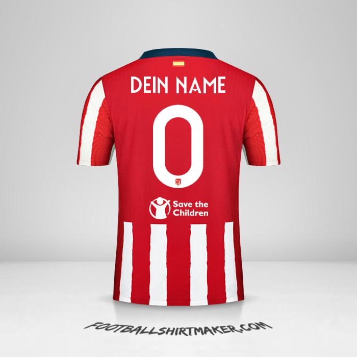 Trikot Atletico Madrid Cup 2020/21 -  dein name - 0