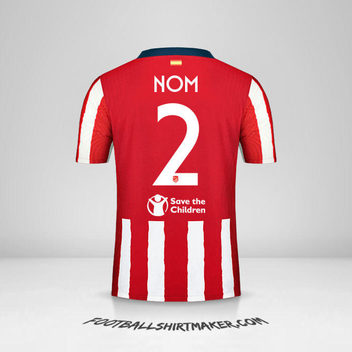 Maillot Atletico Madrid Cup 2020/21 -  nom - 2