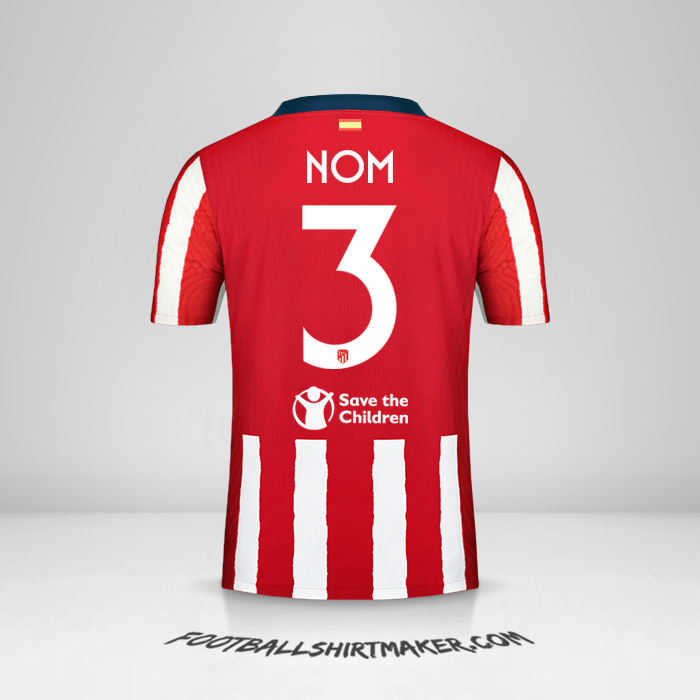 Maillot Atletico Madrid Cup 2020/21 -  nom - 3