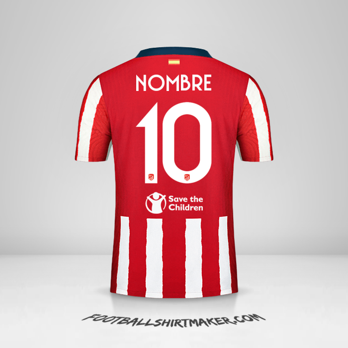 Jersey Atletico Madrid Cup 2020/21 -  nombre - 10