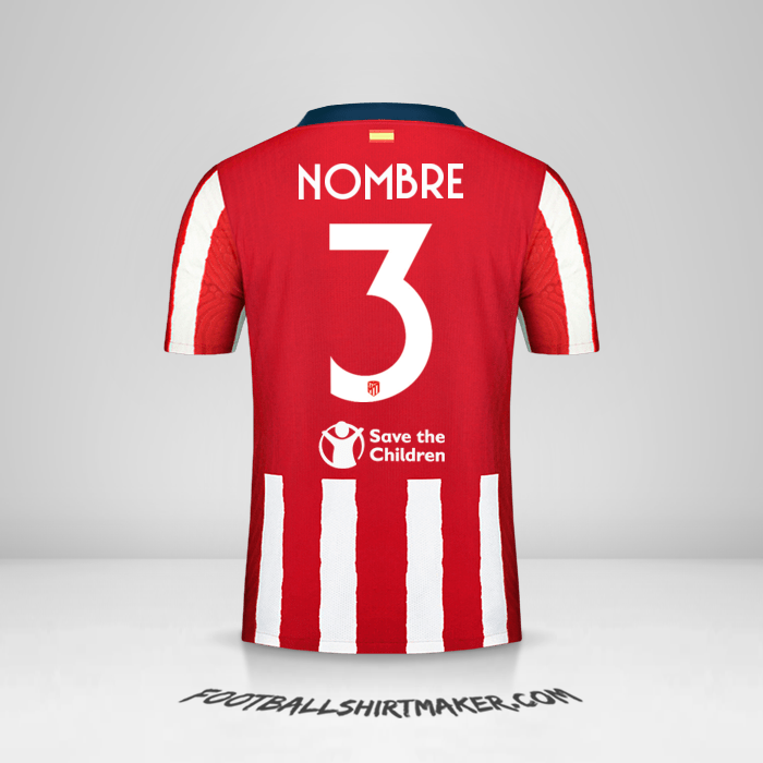 Jersey Atletico Madrid Cup 2020/21 -  nombre - 3