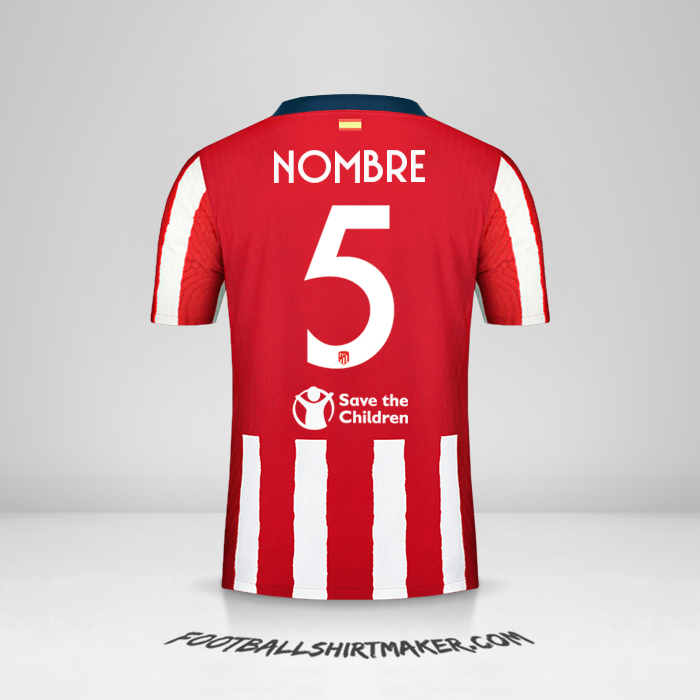 Jersey Atletico Madrid Cup 2020/21 -  nombre - 5