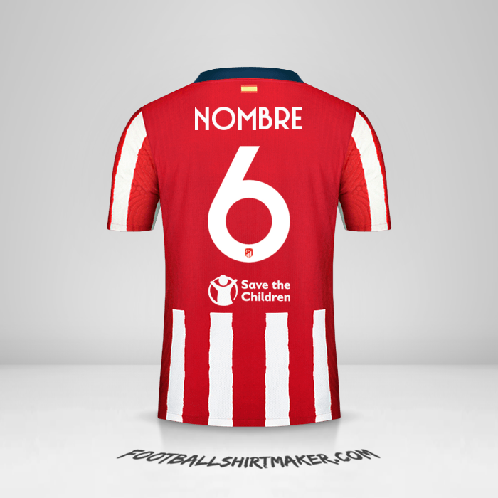 Jersey Atletico Madrid Cup 2020/21 -  nombre - 6