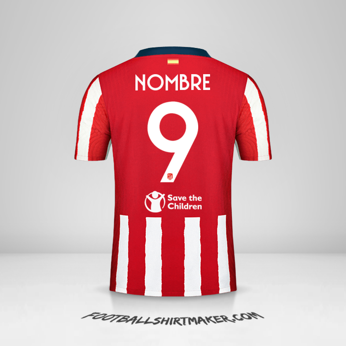 Camiseta Atletico Madrid Cup 2020/21 -  nombre - 9