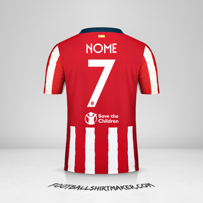 Camisola Atletico Madrid Cup 2020/21 -  nome - 7