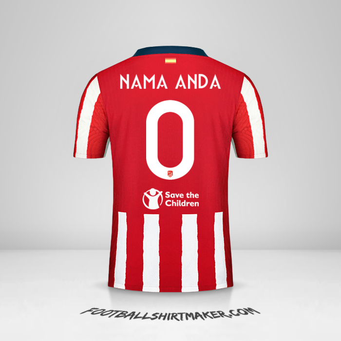 Jersey Atletico Madrid Cup 2020/21 -  nama anda - 0