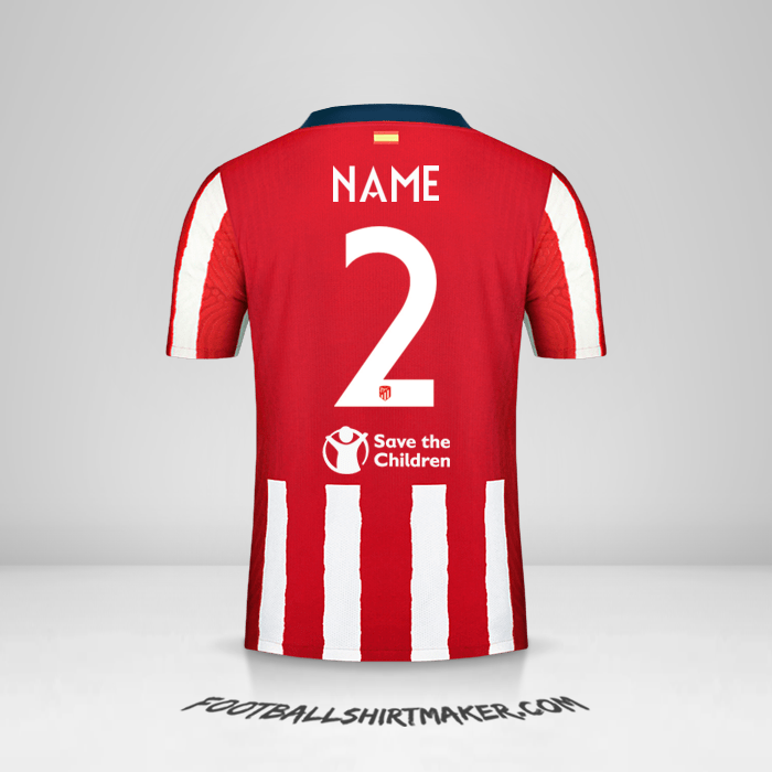 Shirt Atletico Madrid Cup 2020/21 -  name - 2