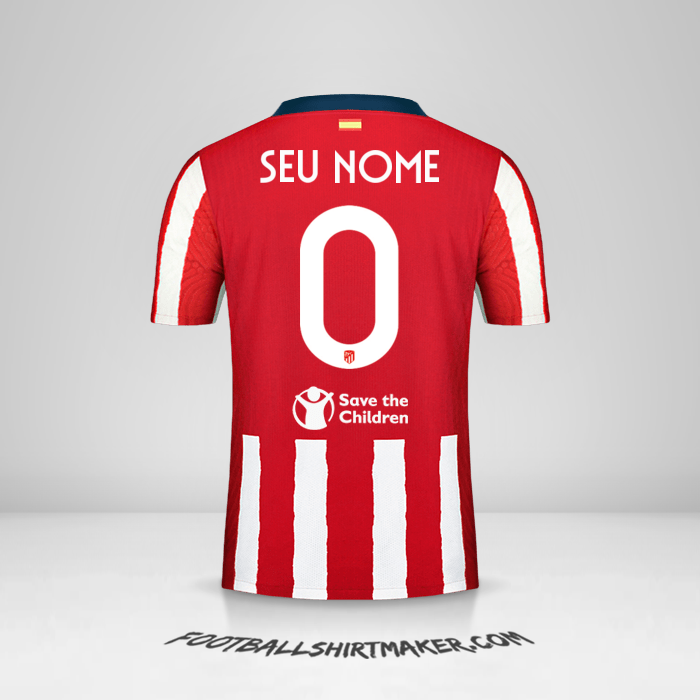 Camisa Atletico Madrid Cup 2020/21 -  seu nome - 0