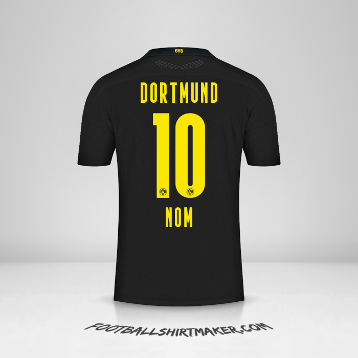 Maillot Borussia Dortmund 2020/21 Extérieur -  nom - 10