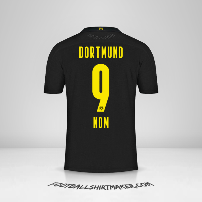 Maillot Borussia Dortmund 2020/21 Extérieur -  nom - 9