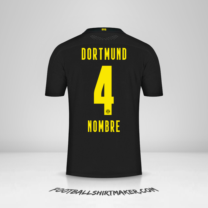Jersey Borussia Dortmund 2020/21 Visita -  nombre - 4