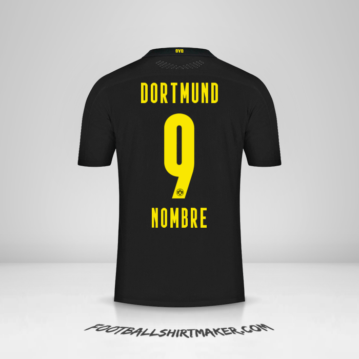 Jersey Borussia Dortmund 2020/21 Visita -  nombre - 9