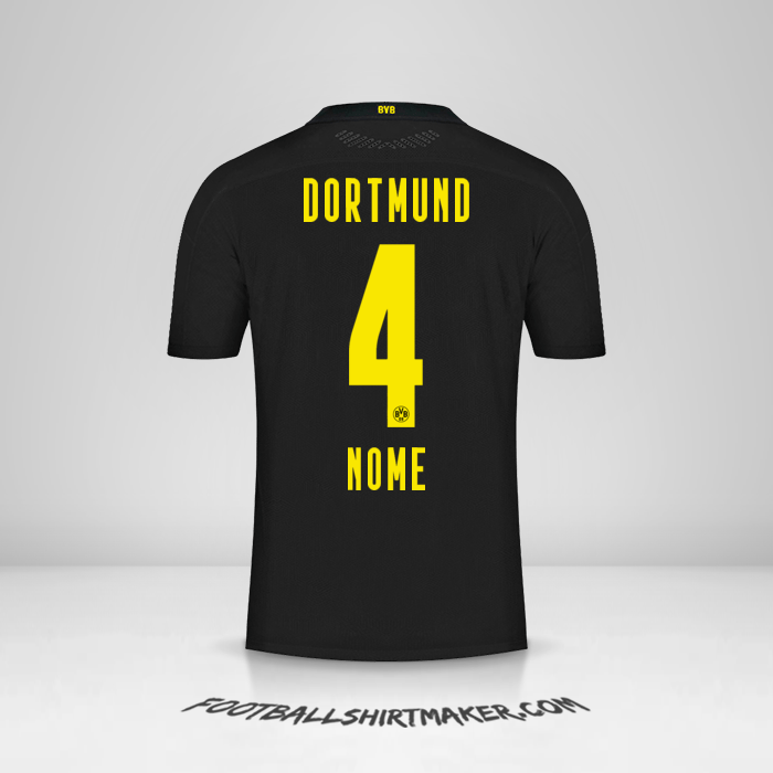 Camisola Borussia Dortmund 2020/21 Alternativa -  nome - 4