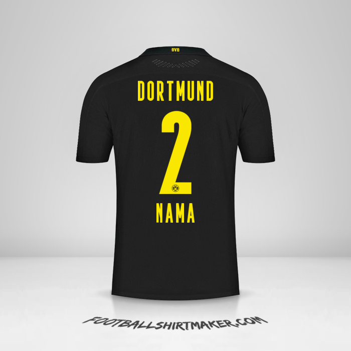Jersey Borussia Dortmund 2020/21 Alternatif -  nama - 2