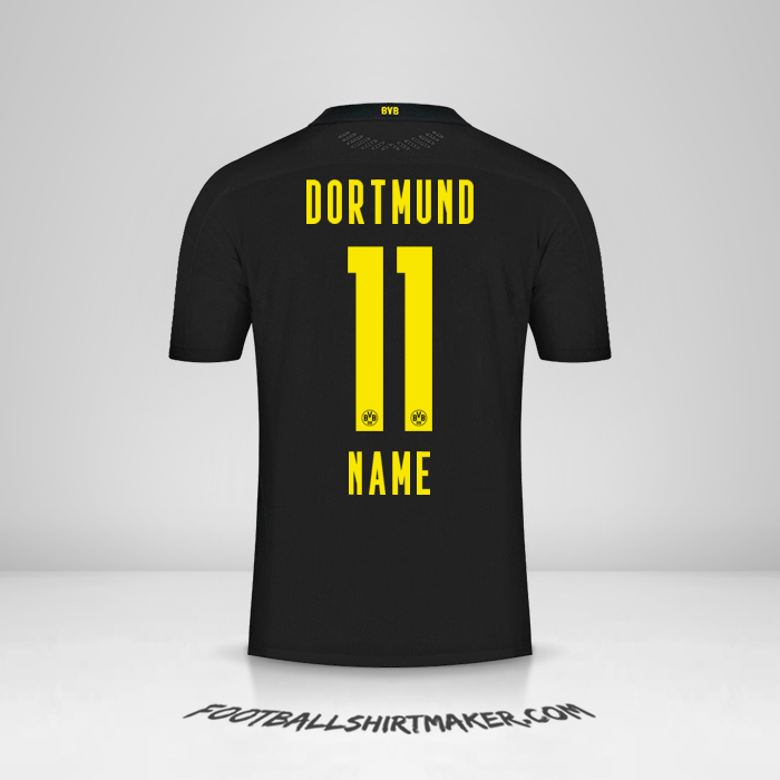 Trikot Borussia Dortmund 2020/21 Auswärts -  name - 11