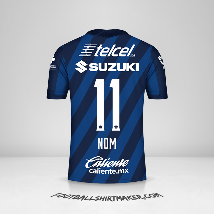 Maillot Pumas UNAM 2020/21 Extérieur -  nom - 11