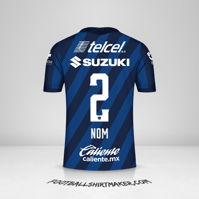 Maillot Pumas UNAM 2020/21 Extérieur -  nom - 2