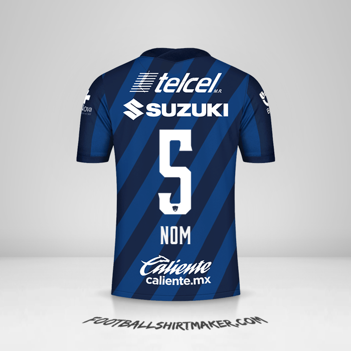 Maillot Pumas UNAM 2020/21 Extérieur -  nom - 5