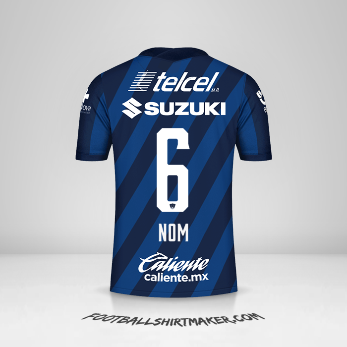 Maillot Pumas UNAM 2020/21 Extérieur -  nom - 6