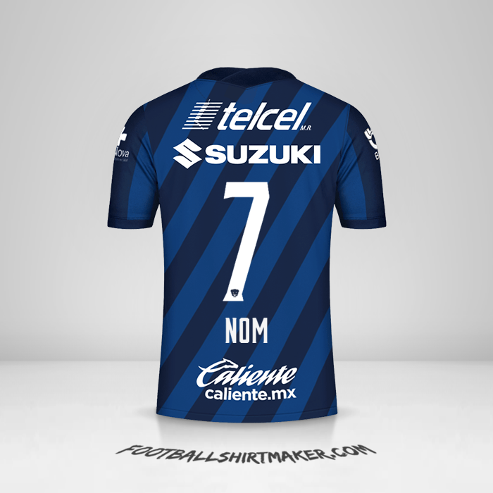 Maillot Pumas UNAM 2020/21 Extérieur -  nom - 7