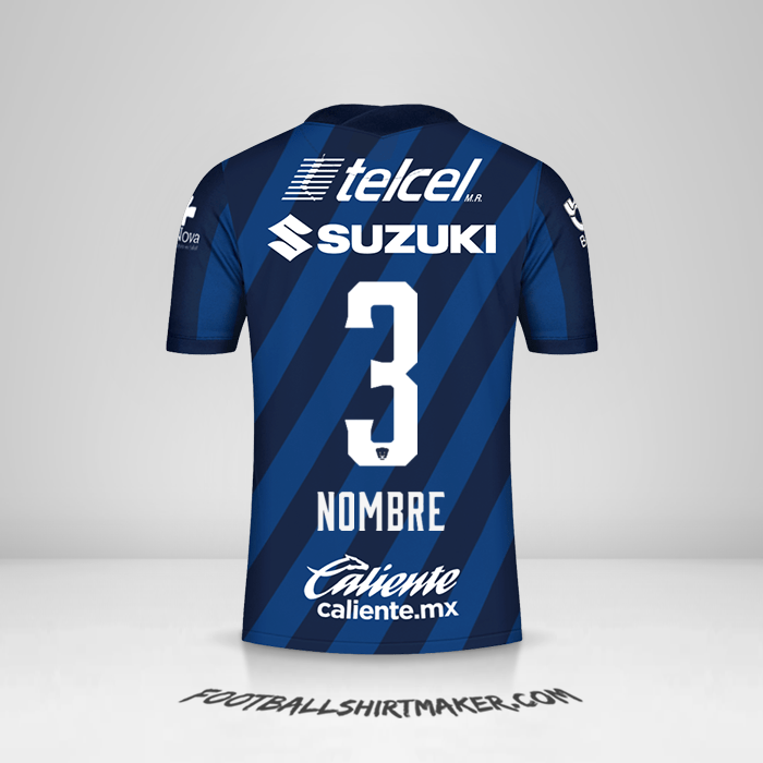 Camiseta Pumas UNAM 2020/21 Visita -  nombre - 3
