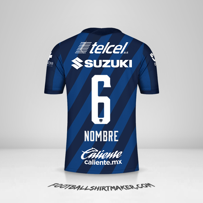 Camiseta Pumas UNAM 2020/21 Visita -  nombre - 6
