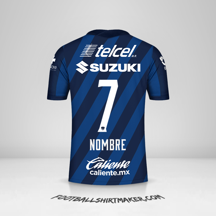 Jersey Pumas UNAM 2020/21 Visita -  nombre - 7