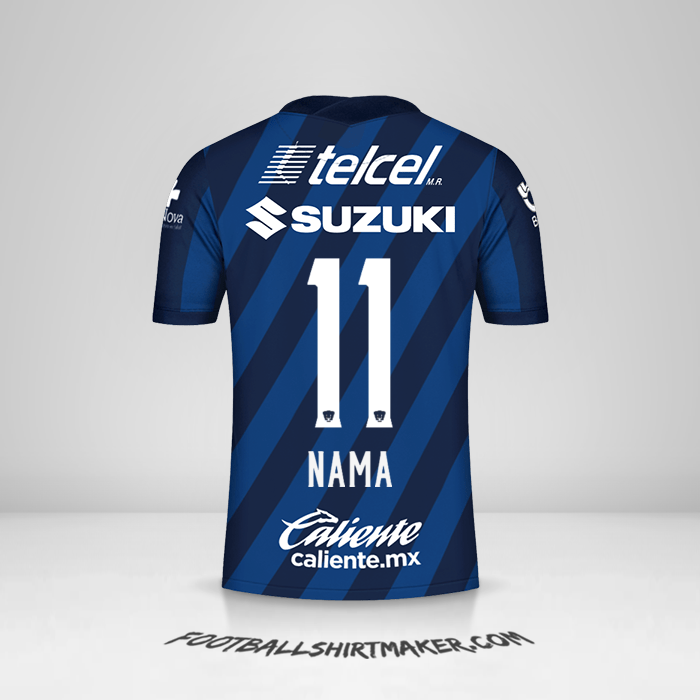 Jersey Pumas UNAM 2020/21 Alternatif -  nama - 11