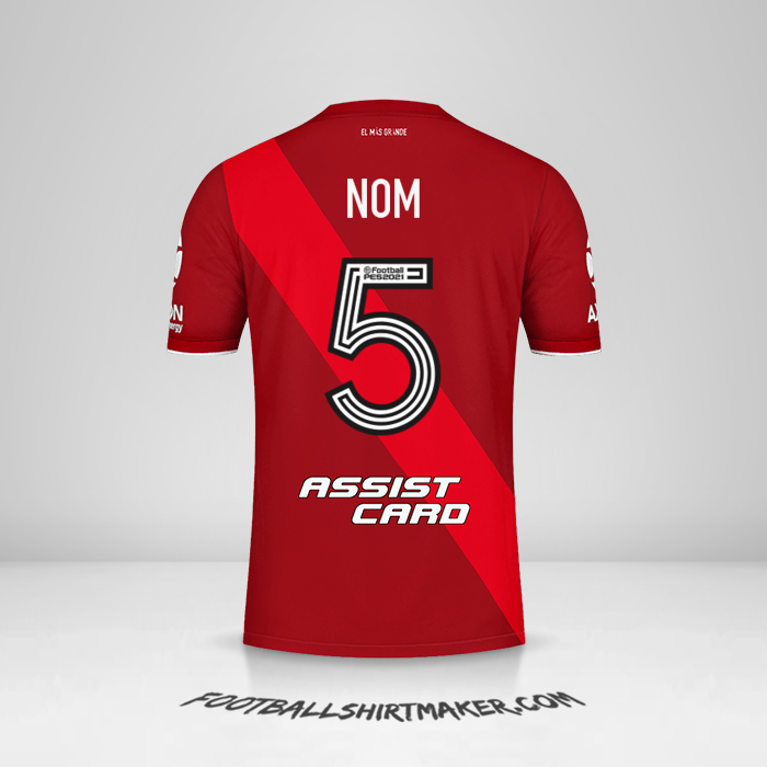Maillot River Plate 2020/21 Extérieur -  nom - 5