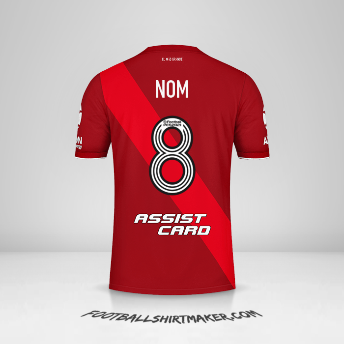 Maillot River Plate 2020/21 Extérieur -  nom - 8