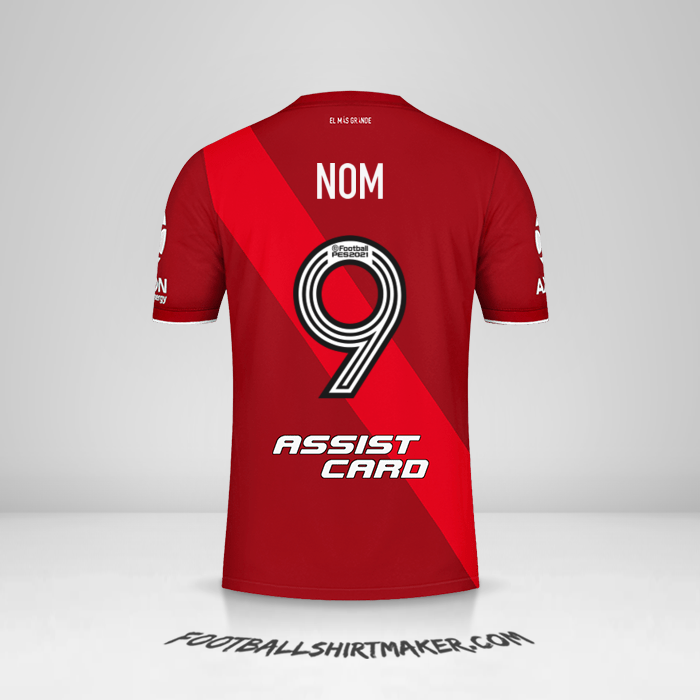 Maillot River Plate 2020/21 Extérieur -  nom - 9
