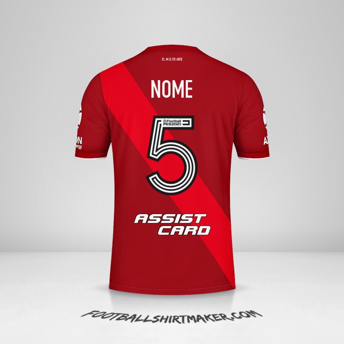 Maglia River Plate 2020/21 Seconda -  nome - 5