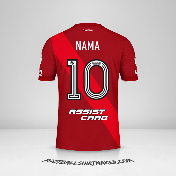 Jersey River Plate 2020/21 Alternatif -  nama - 10