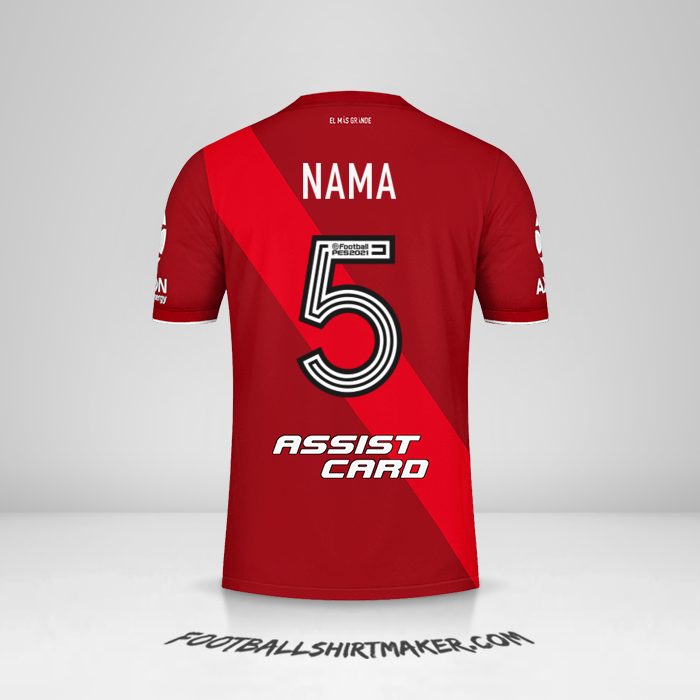 Jersey River Plate 2020/21 Alternatif -  nama - 5