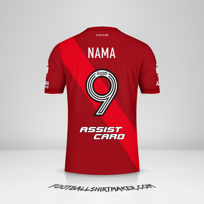 Jersey River Plate 2020/21 Alternatif -  nama - 9