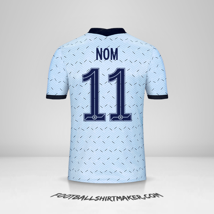 Maillot Chelsea Cup 2020/21 Extérieur -  nom - 11