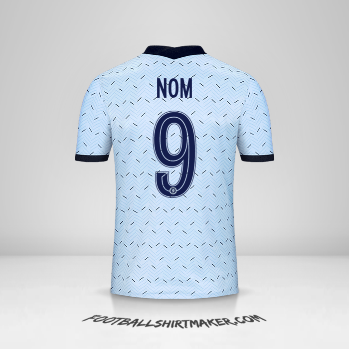 Maillot Chelsea Cup 2020/21 Extérieur -  nom - 9