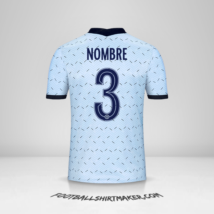 Jersey Chelsea Cup 2020/21 Visita -  nombre - 3