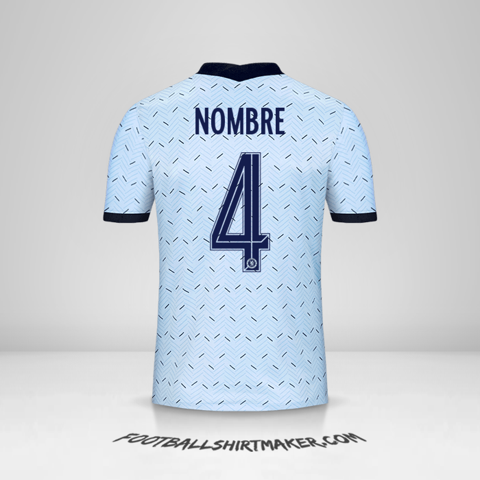 Jersey Chelsea Cup 2020/21 Visita -  nombre - 4