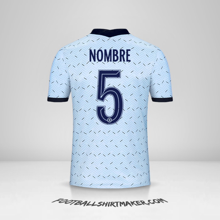 Jersey Chelsea Cup 2020/21 Visita -  nombre - 5