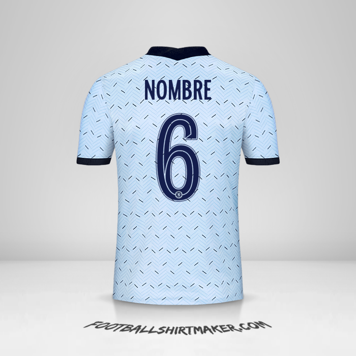 Jersey Chelsea Cup 2020/21 Visita -  nombre - 6
